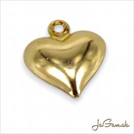 Prívesok Srdce CHIRURGICKÁ OCEĽ 13x11mm, 2ks (CH1747g)